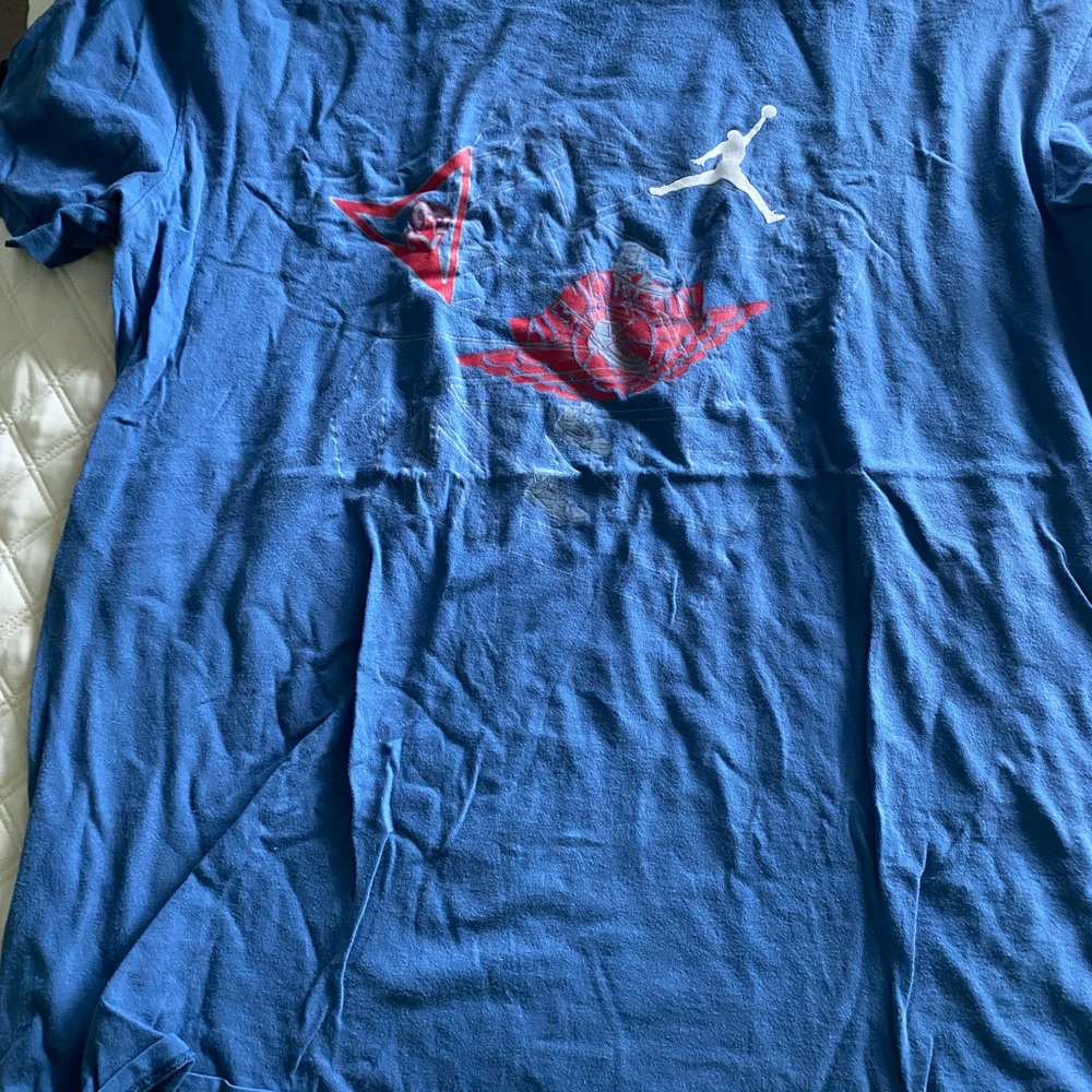 Blue Graphic T-Shirt with Logo